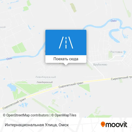 Карта Интернациональная Улица