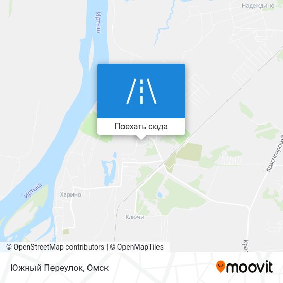 Карта Южный Переулок