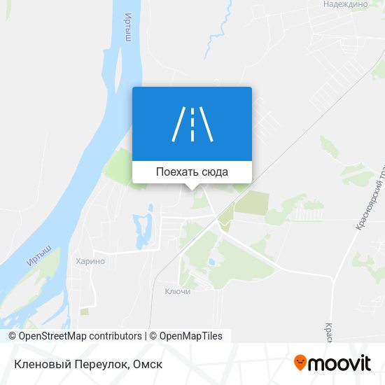 Карта Кленовый Переулок