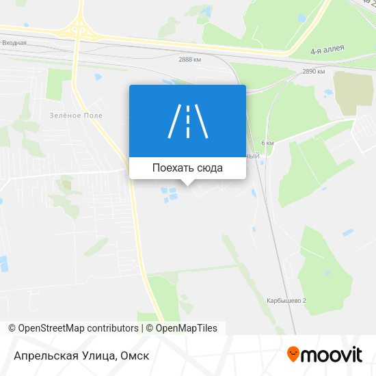 Карта Апрельская Улица