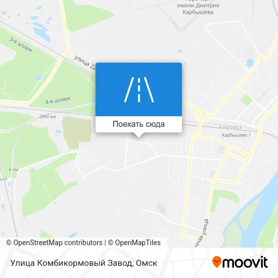 Карта Улица Комбикормовый Завод
