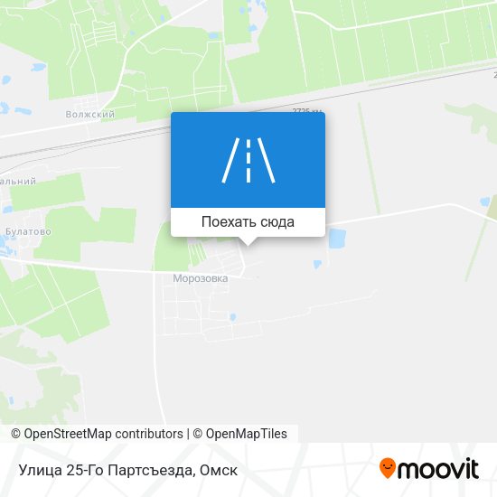 Карта Улица 25-Го Партсъезда