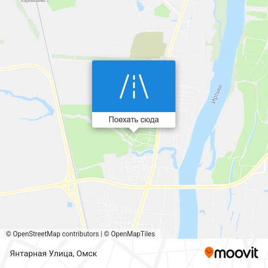 Карта Янтарная Улица