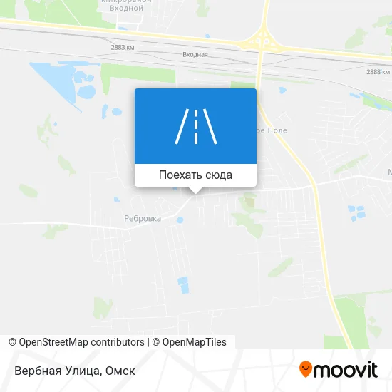 Карта Вербная Улица