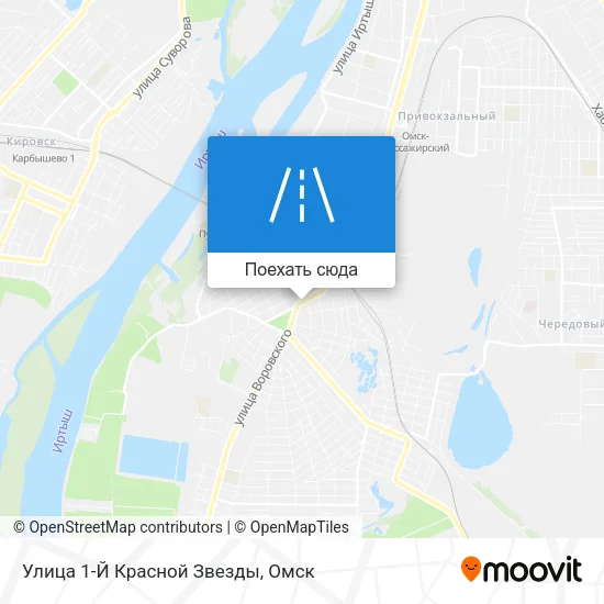 Карта Улица 1-Й Красной Звезды