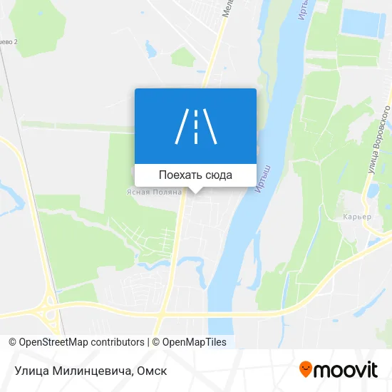 Карта Улица Милинцевича