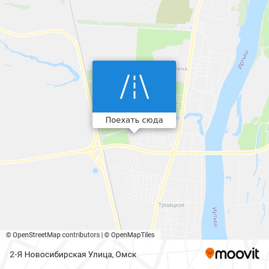 Карта 2-Я Новосибирская Улица