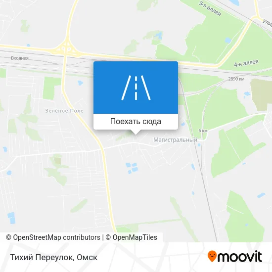 Карта Тихий Переулок