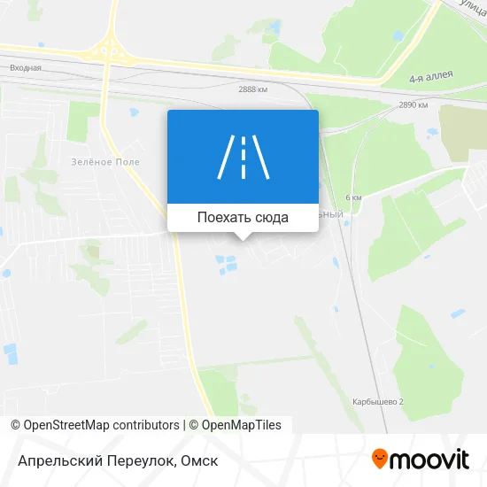 Карта Апрельский Переулок