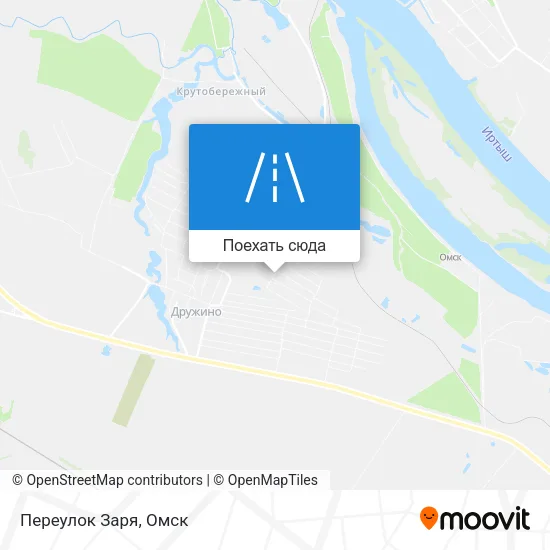 Карта Переулок Заря