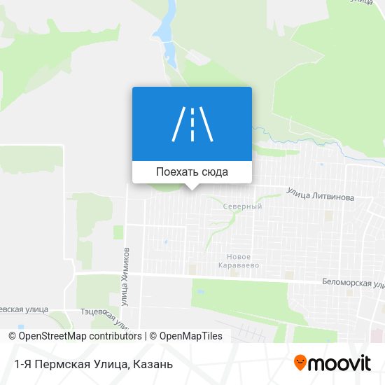 Карта 1-Я Пермская Улица