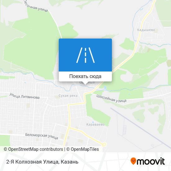 Карта 2-Я Колхозная Улица