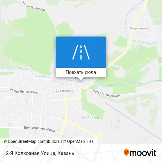 Карта 2-Я Колхозная Улица