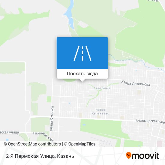 Карта 2-Я Пермская Улица