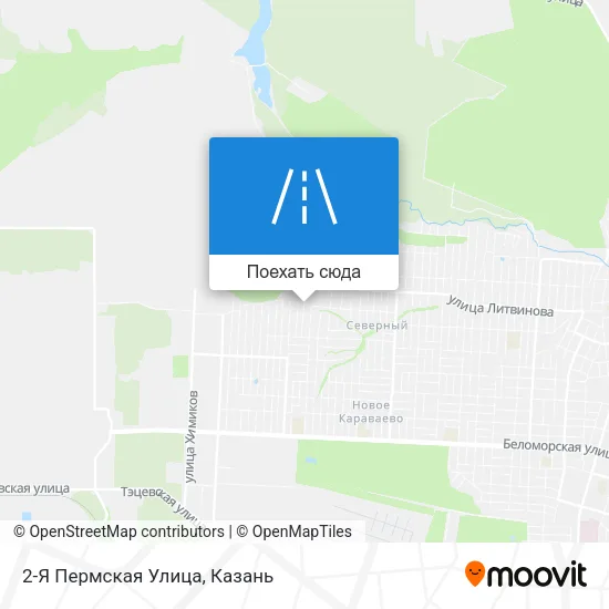 Карта 2-Я Пермская Улица