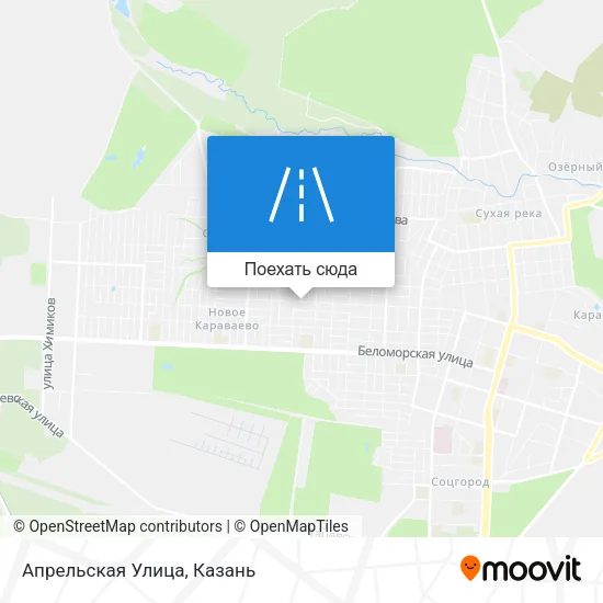 Карта Апрельская Улица
