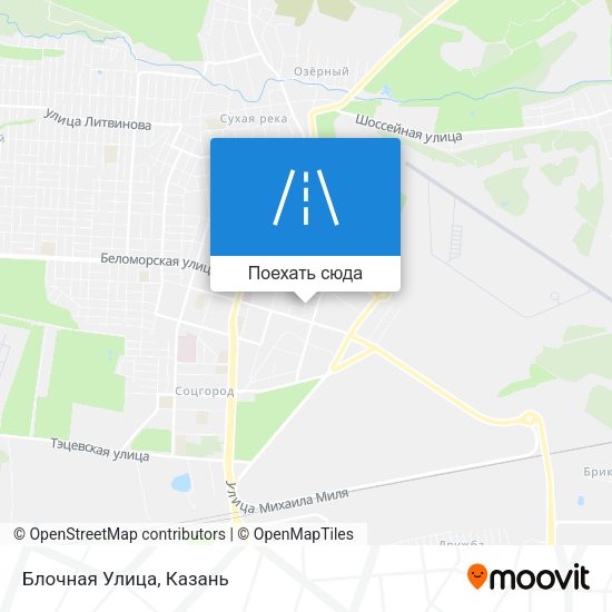 Карта Блочная Улица