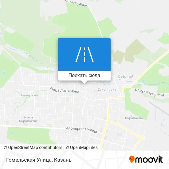 Карта Гомельская Улица