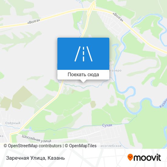 Карта Заречная Улица