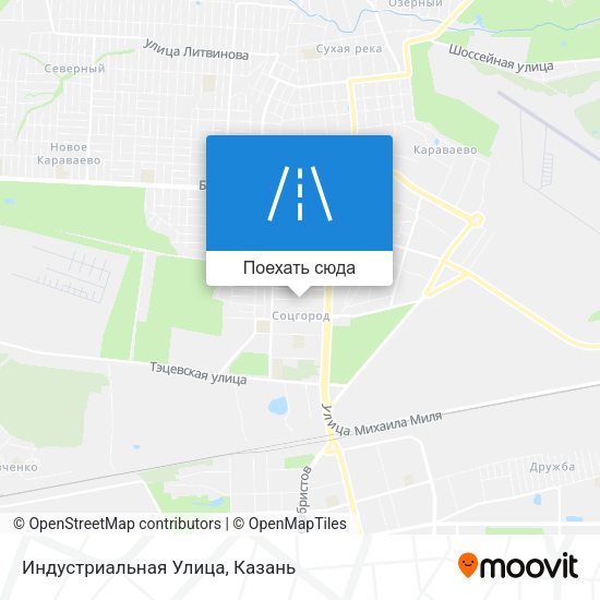 Карта Индустриальная Улица