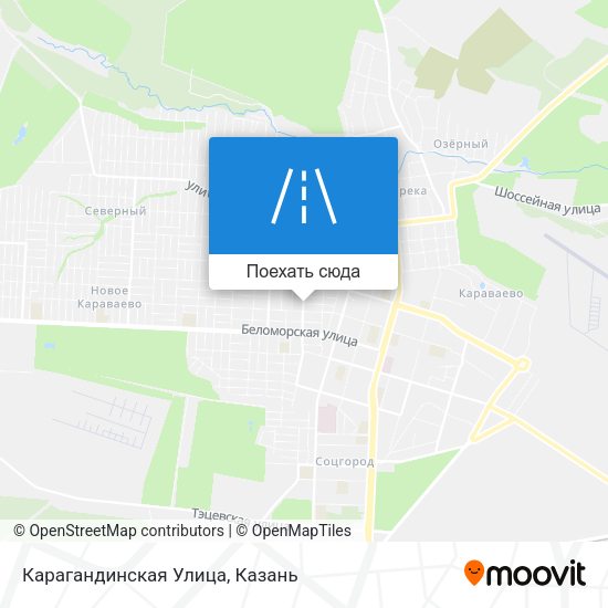 Карта Карагандинская Улица