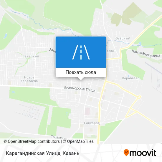 Карта Карагандинская Улица