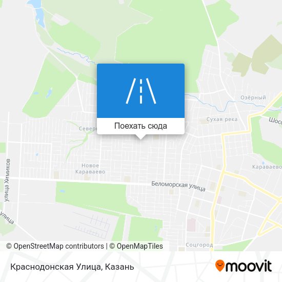 Карта Краснодонская Улица