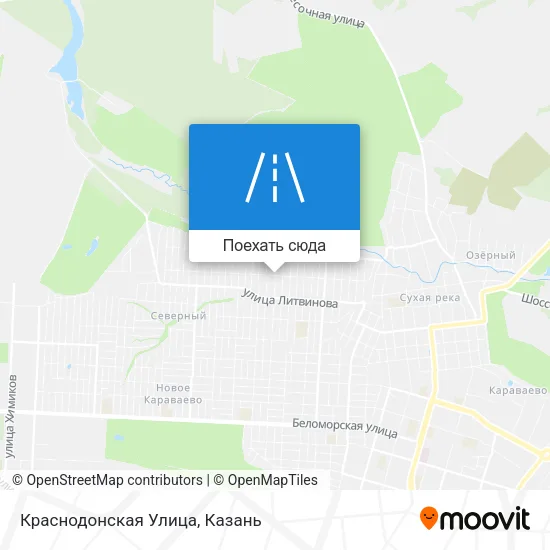 Карта Краснодонская Улица