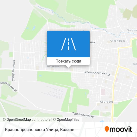 Карта Краснопресненская Улица