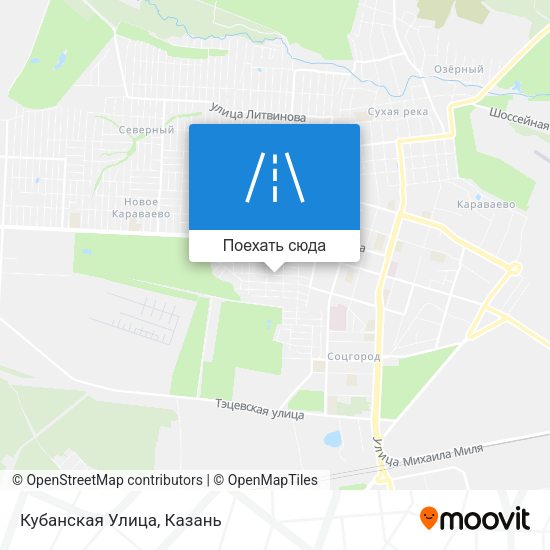 Карта Кубанская Улица