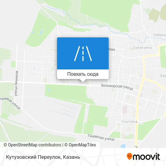 Карта Кутузовский Переулок