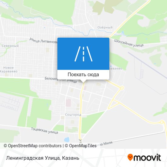 Карта Ленинградская Улица