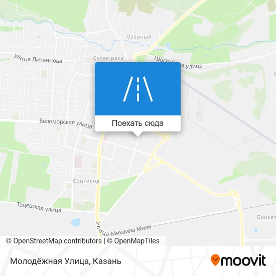 Карта Молодёжная Улица