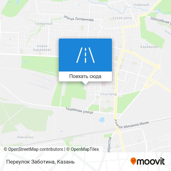 Карта Переулок Заботина