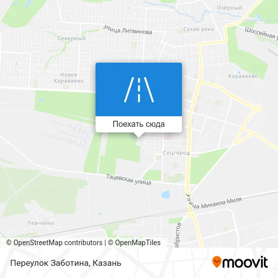 Карта Переулок Заботина