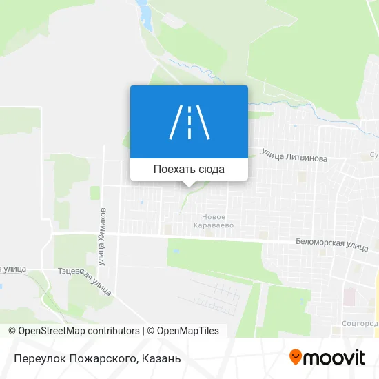 Карта Переулок Пожарского