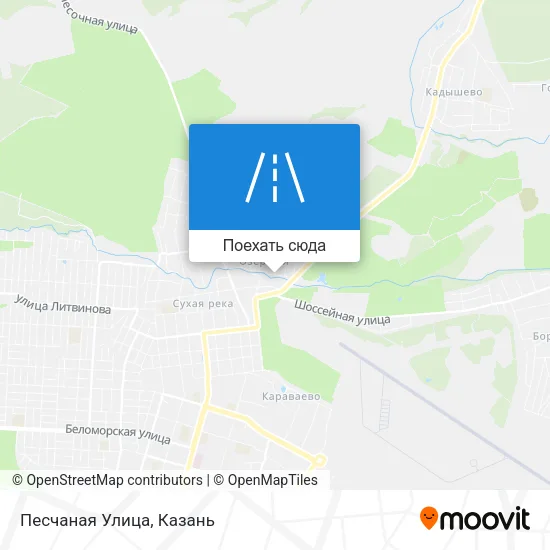 Карта Песчаная Улица