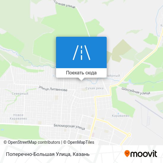 Карта Поперечно-Большая Улица