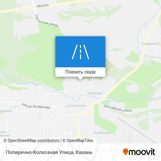 Карта Поперечно-Колхозная Улица