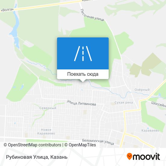 Карта Рубиновая Улица