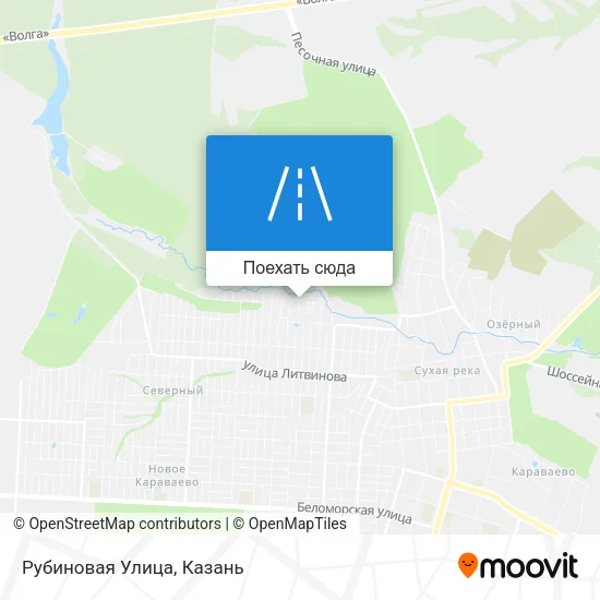 Карта Рубиновая Улица