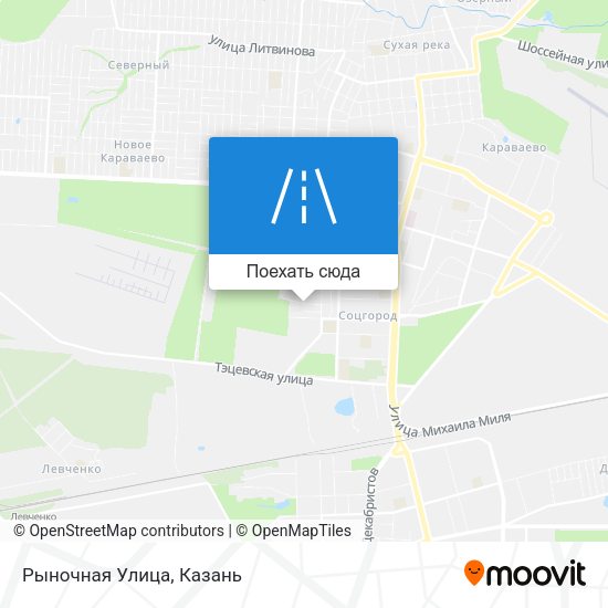 Карта Рыночная Улица