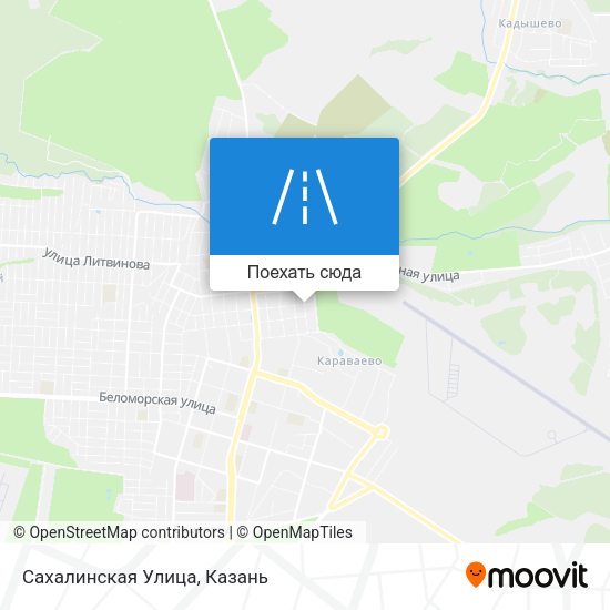 Карта Сахалинская Улица