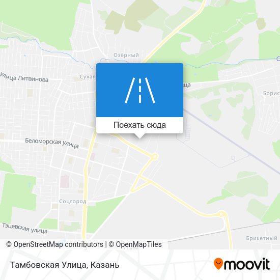 Карта Тамбовская Улица
