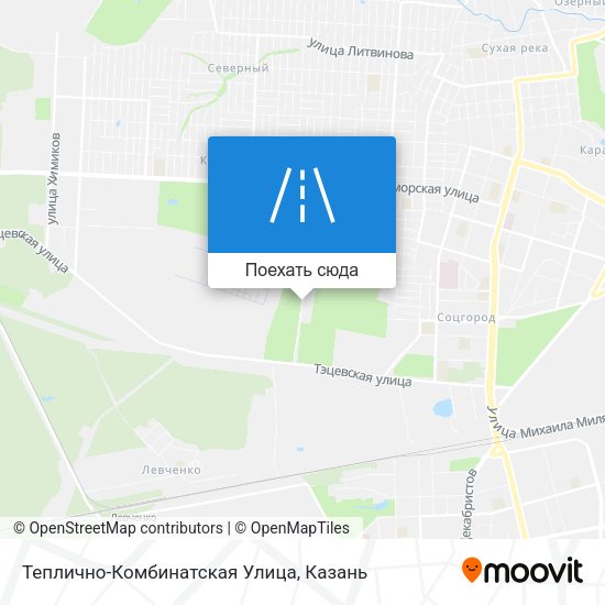 Карта Теплично-Комбинатская Улица