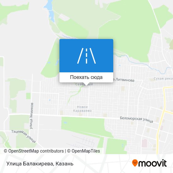 Карта Улица Балакирева
