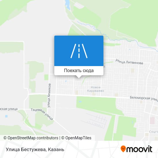 Карта Улица Бестужева