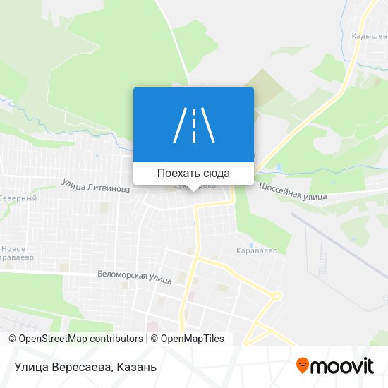 Карта Улица Вересаева