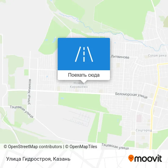 Карта Улица Гидростроя
