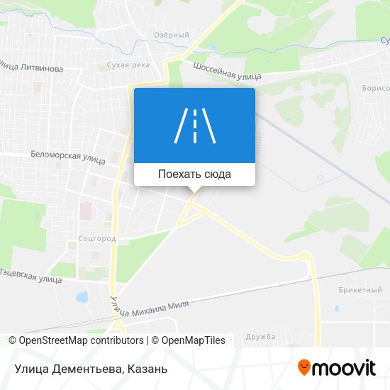 Карта Улица Дементьева